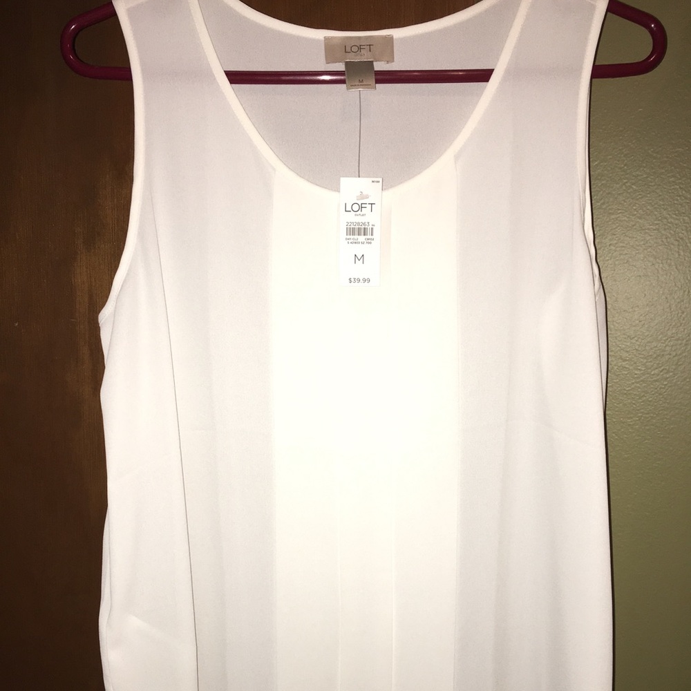 Women’s white dress tank